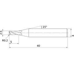 MS2MRBD0250R020 CARBIDE ENDMILL