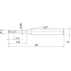 MS2XL6D0070N018 CARBIDE ENDMILL