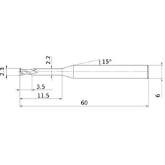 MS2XL6D0230N115 CARBIDE ENDMILL