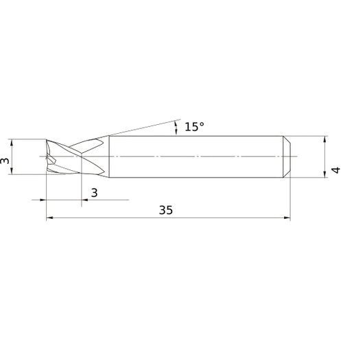 MS3ESD0300L35S04 CARBIDE ENDMILL
