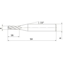 MS4JCD0400 CARBIDE ENDMILL