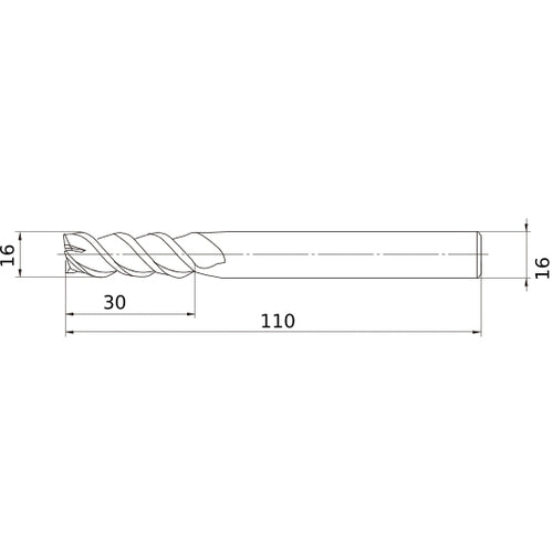 MSMHZDD1600 CARBIDE ENDMILL