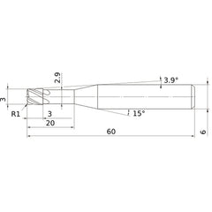 VCPSRBD0300N20R10 CARBIDE ENDMILL