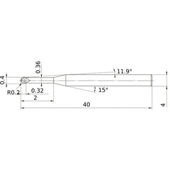 VF2XLBSR0020N020 SOLID CARBIDE EM