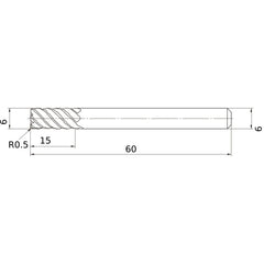 VFMDRBD0600R050 SOLID CARBIDE EM