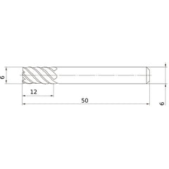 VFSDD0600 SOLID CARBIDE EM