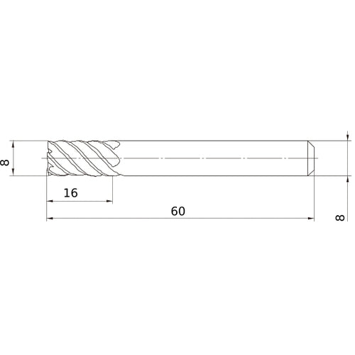 VFSDD0800 SOLID CARBIDE EM