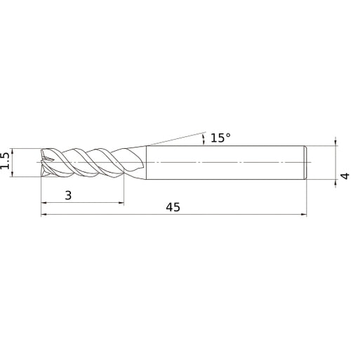 VQMHZVD0150 CARBIDE ENDMILL
