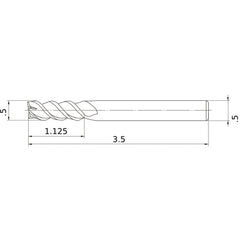 VQMHZVD1/2 CARBIDE ENDMILL