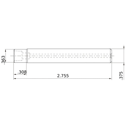 IMX10-U0375N030L27S SOLID END MILL