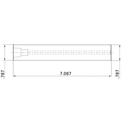 IMX20-S20L180C CARBIDE HOLDER LONG