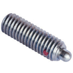 End Force Spring Plunger - 1.5 lbs Initial End Force, 4.5 lbs Final End Force (6–32 Thread) - Benchmark Tooling