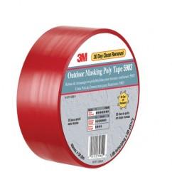 List 5903 50" x 60 yds Outdoor Masking Poly Tape - Red - Benchmark Tooling