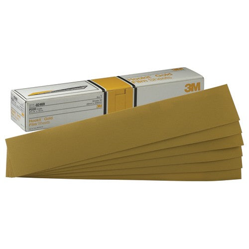 ‎3M Hookit Gold Sheet 02470 P180 2-3/4″ × 16″ - Benchmark Tooling