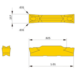 GY2M0400G080N-MM NX2525 GY INSERT