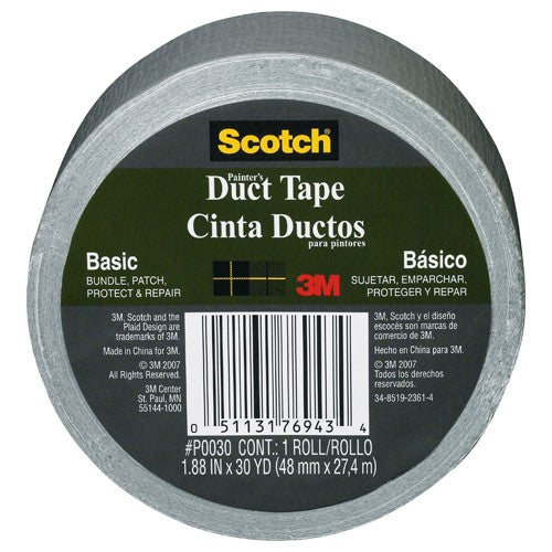 3M Basic Painter's Duct Tape P0030 1.88″ × 30 yd (48 mm × 27.4 m) - Benchmark Tooling