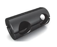 Type L Tool Holder Bushings - Part #  TBL-17-0500 - (OD: 1-3/4") (ID: 1/2") (# of Holes: 2 & Hole Size: 7/8") (Center Hole Distance: 1-5/8"   &   End to Center of First Hole: 3/4") (Overall Length: 3") - Benchmark Tooling
