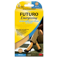 FUTURO Ultra Sheer Knee Highs for Women 71014NEN Medium Nude - Benchmark Tooling