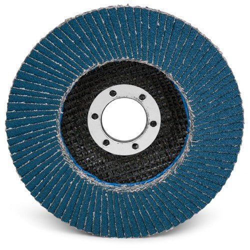 ‎4 in × 3/8-243/8-24 566A Abrasive Flap Disc T29 40 Alt Mfg # 55394 - Benchmark Tooling