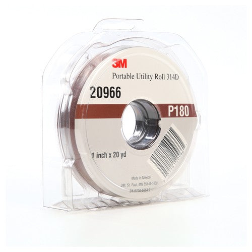 3M Portable Utility Cloth Roll 314D P180 J-weight 1″ × 20 yd - Benchmark Tooling