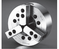 Strong Power Chucks - VA-200 Series 3 Jaw Closed Center Chucks - Part # K-208A06-V-B - Benchmark Tooling