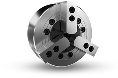 Auto Strong VA Series 3-jaw wedge type non through-hole power chuck (adapter included) - Part # V-206A6 - Exact Industrial Supply