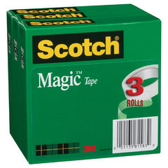 ‎Scotch Magic Invisible Tape 810-3PK 3/4″ × 36 yd × 0″ (19 mm × 32 9 m) - Benchmark Tooling