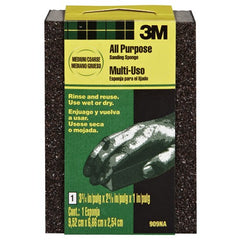 3M Sanding Sponge 909-ESF Dual Grit Block 3 3/4″ × 2 5/8″ × 1″ (9 52 cm × 6 66 cm × 2 54 cm) Medium/Coarse - Benchmark Tooling