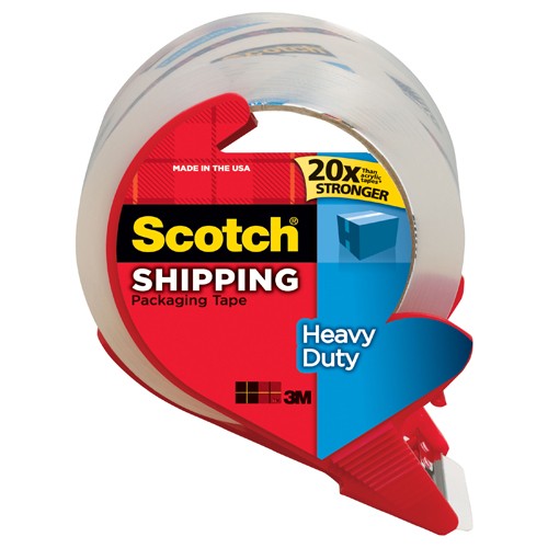 Scotch Heavy Duty Shipping Packaging Tape 3850S-RD 1.88″ × 38.2 yd (48 mm × 35 m) - Benchmark Tooling