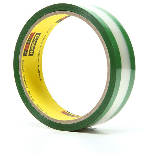 3M Riveters Tape 685 Transparent with Green Adhesive 1″ × 36 yd 1.7 mil - Benchmark Tooling