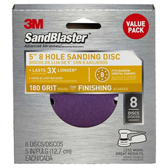 5 in × 8Hole 3M™ SandBlaster™ Sanding D Alt Mfg # 96756 - Benchmark Tooling