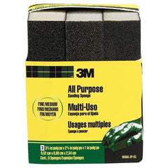 ‎3M General Purpose Sanding Sponge 908NA-3P-CC 3 3/4″ × 2 5/8″ × 1″ Dual Grit Fine/Medium - Benchmark Tooling