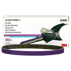 3M Cubitron II File Belt 33440 80+ 10 mm × 330 mm (3/8″ × 13″) - Benchmark Tooling