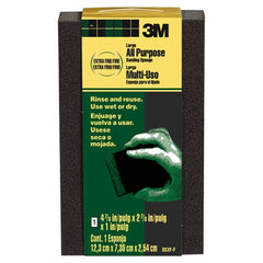 ‎3M General Purpose Sanding Sponge DSXF-F-ESF-10 2 7/8″ × 4 7/8″ × 1″ Extra Fine/Fine - Benchmark Tooling