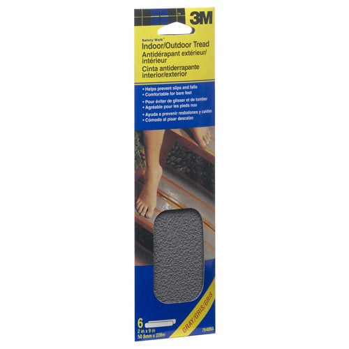 ‎3M Safety-Walk Slip Resistant Tape 370G-T2X9-6PK 2″ × 9″ Grey - Benchmark Tooling